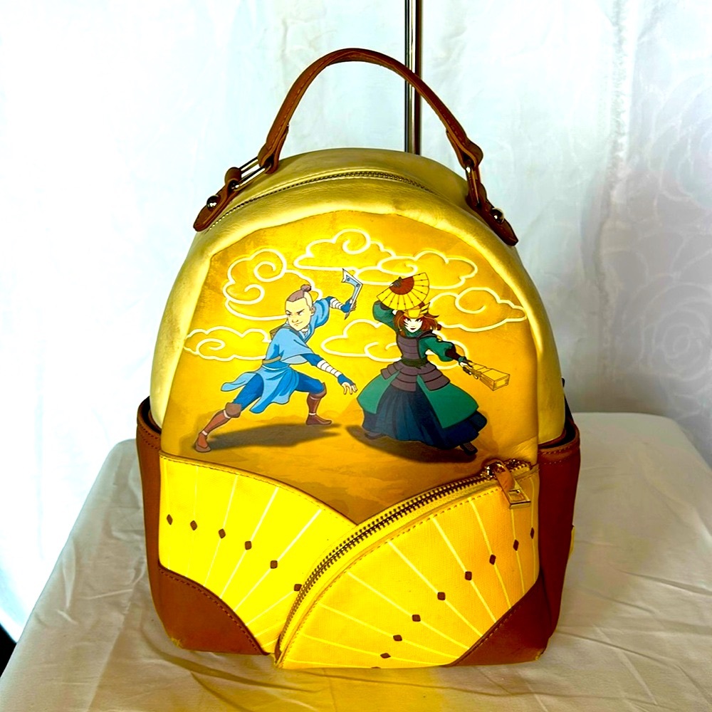 AVATAR NICKELODEON BOXLUNCH Last Airbender Ang,Sokka & Suki Appa mini backpack.